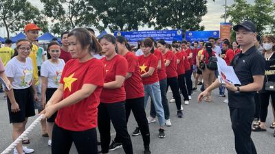Đoàn viên Công đoàn Trường Tiểu học Chỉ Đạo tham gia Ngày hội công nhân, viên chức, lao động huyện Văn Lâm năm 2023